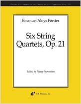 Six String Quartets, Op. 21 Study Scores sheet music cover